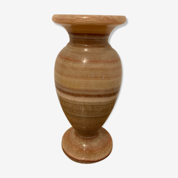 Pink stone vase