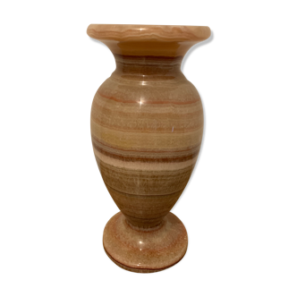 Pink stone vase