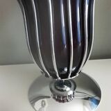 Vase with chrome frame