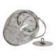 Crystal biscuit barrel with silver-plated mounts and handle, Austrian cut, 1920s.