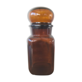 Amber glass jar