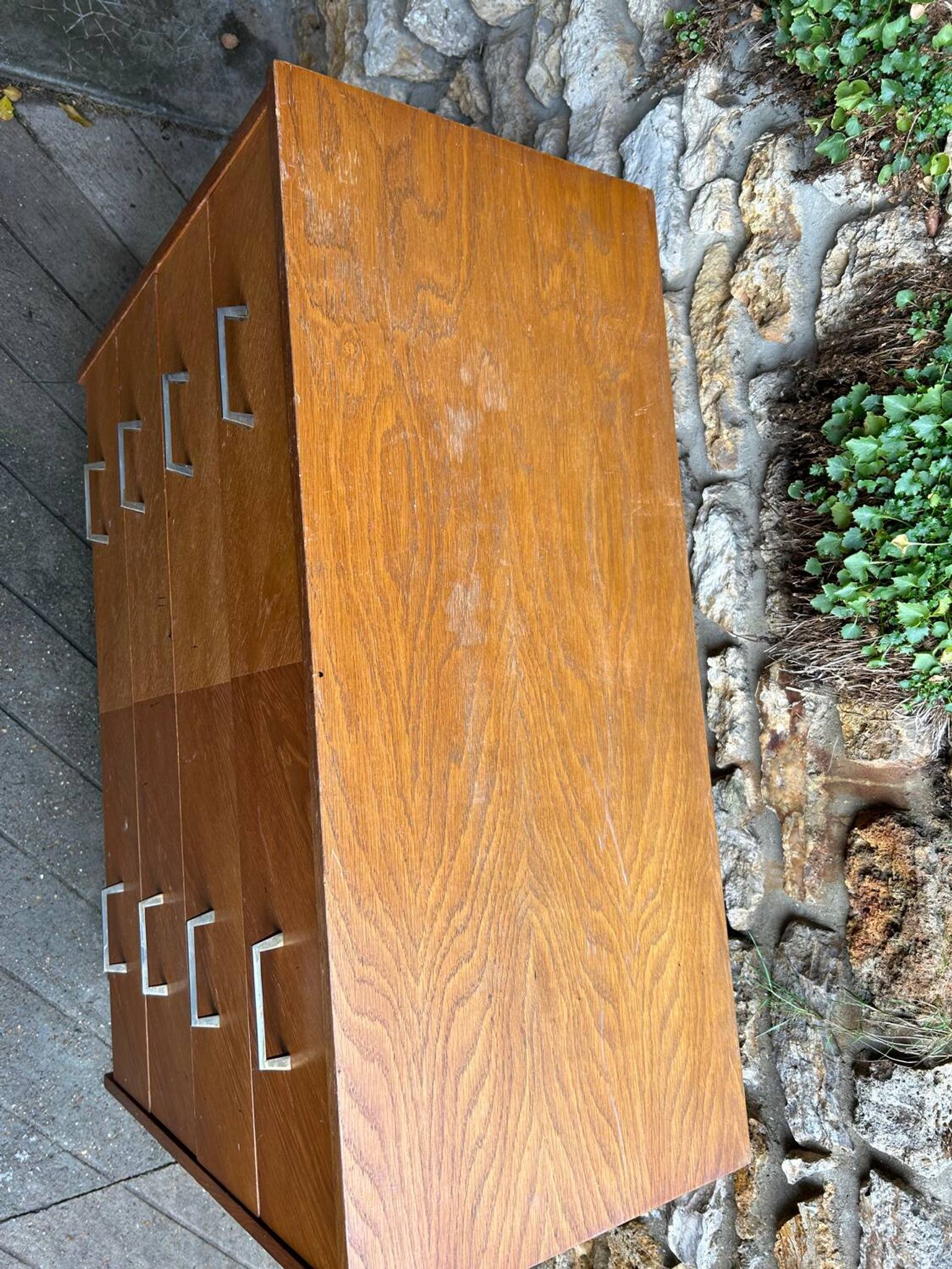 Commode vintage scandinave joli bois blond