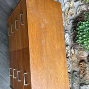 Commode vintage scandinave joli bois blond