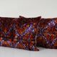 Set of 2 vintage velvet cushion covers 41x61 cm