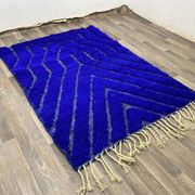 Handmade pure wool traditional carpet blue 1.5/2.5 m