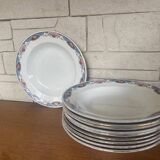 Lot of 10 Digoin soup plates early 20th century