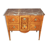 Louis XVI style chest of drawers with music attributes