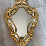 Louis XV style mirror in gilded wood