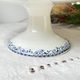 Vintage pedestal dish terre de fer hb&c balzac made in france