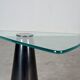 Marble and Glass Sculptural Italian Side Table Attributed to Fontana Arte