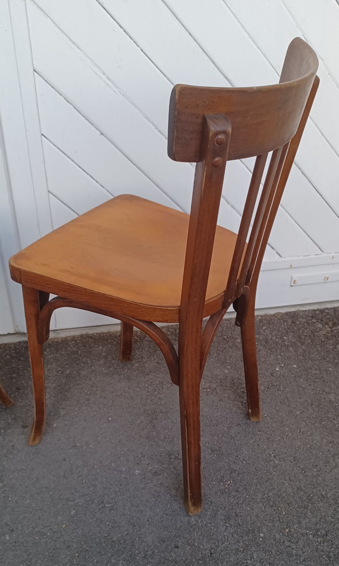 Pair of Baumann bistro chairs