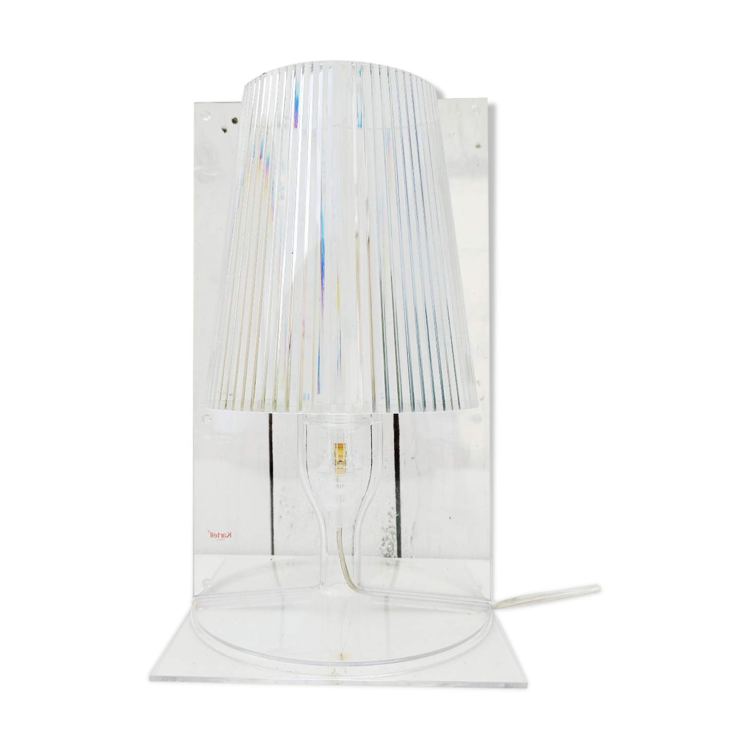 Table lamp Kartell model take, trendy design