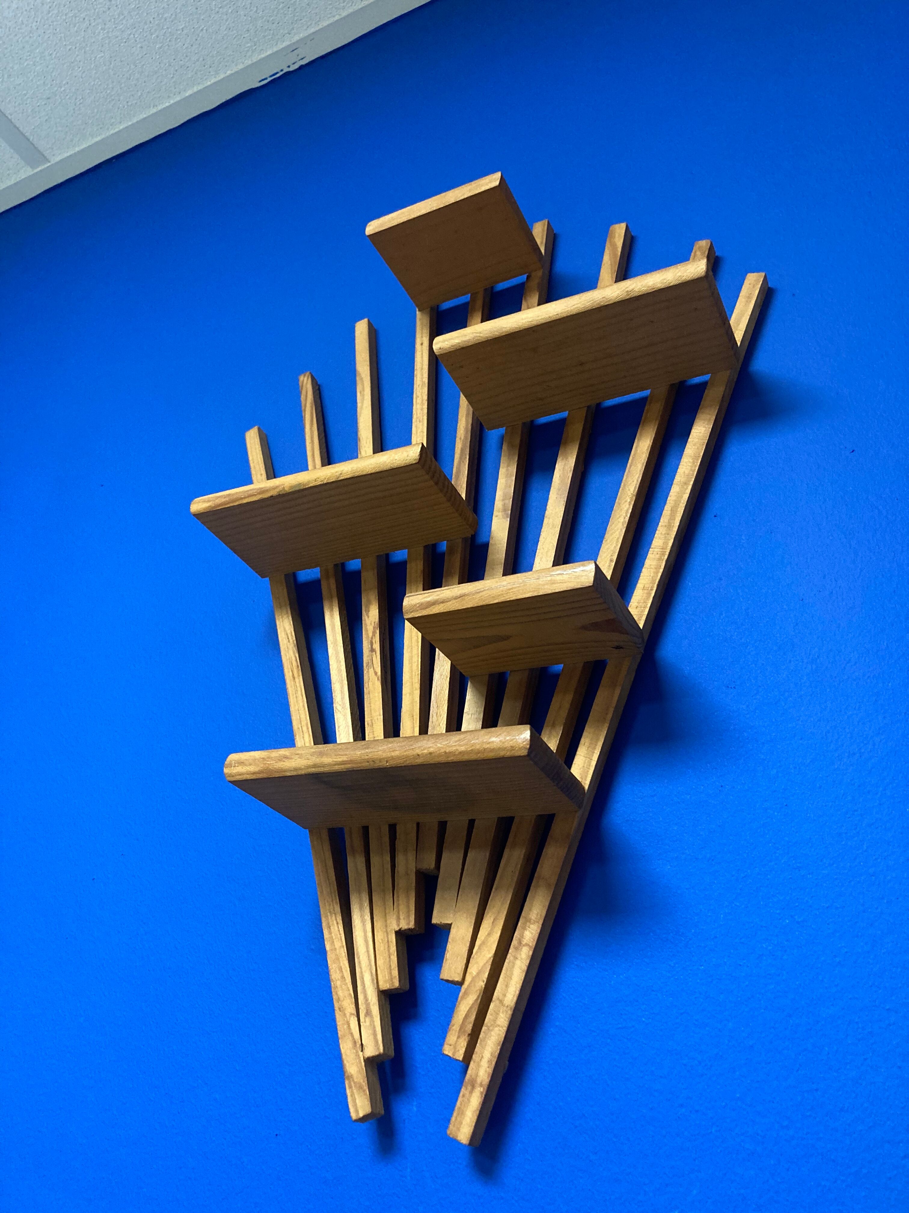 Pair of vintage wall shelves