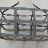 Galva basket with 6 bottles wooden handle