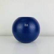 Blue ceramic round vase Asa West Germany, vintage