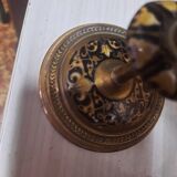 Pair of gilded bronze candlesticks Napoleon III