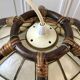 Suspension in mother-of-pearl and bamboo / rattan 70s