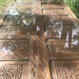 Ethnic table in cedar