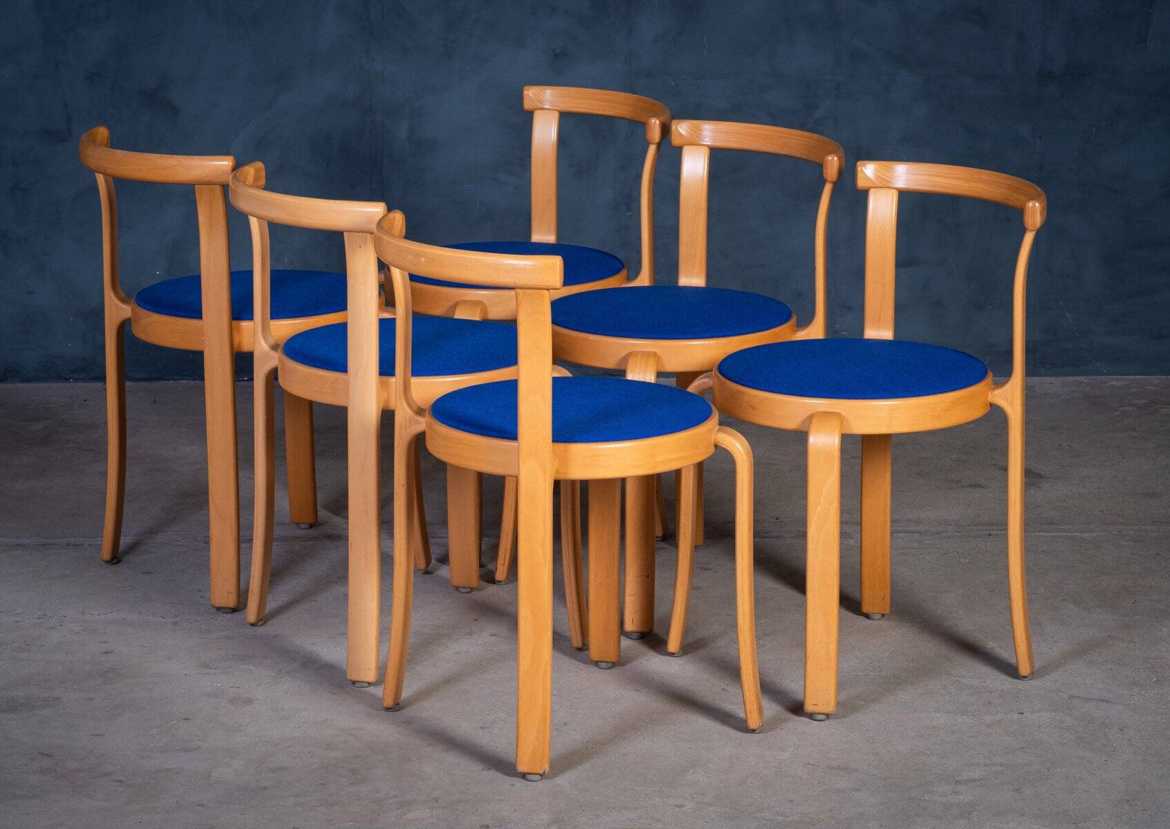 Stackable Chairs Model 8000 by Thygesen & Sørensen for Magnus Olesen, 1980s, Set of 6