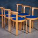Stackable Chairs Model 8000 by Thygesen & Sørensen for Magnus Olesen, 1980s, Set of 6