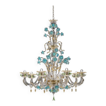 Lustre en verre de Murano 21ème siècle