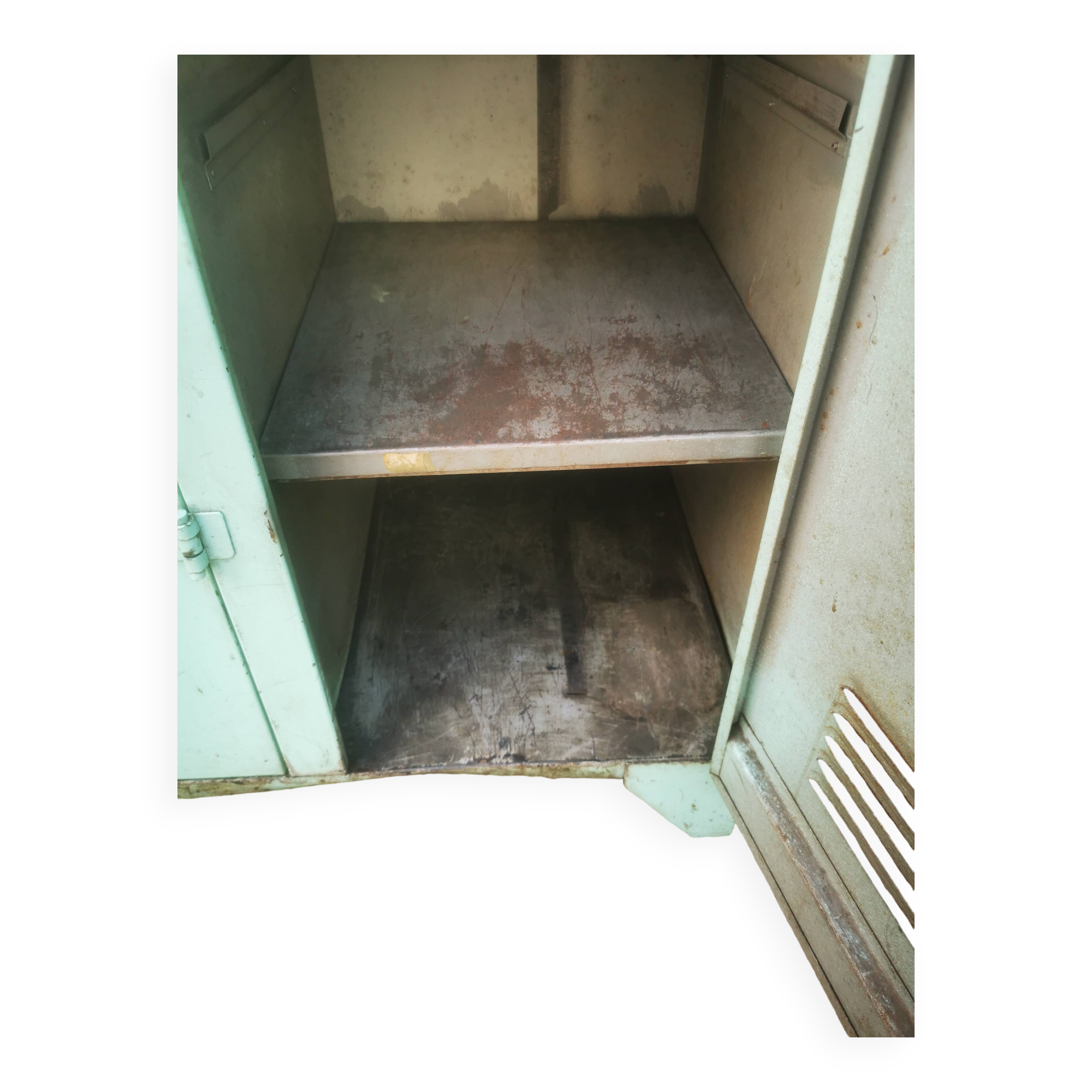 Vintage metal locker cabinet
