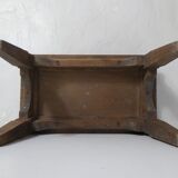 old small wooden bench step
