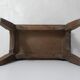 old small wooden bench step