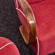 Fauteuils et tabourets Art Déco Jindřich Halabala H-530 années 1940, Up Závody