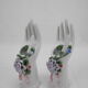Pair of vintage ring holders ring holders stand shabby decor