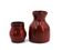 Deux vases rouge sang de boeuf en céramique de Max Idlas, années 60