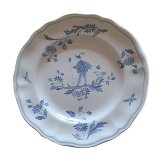 Assiette décorative en faïence de Moustiers
