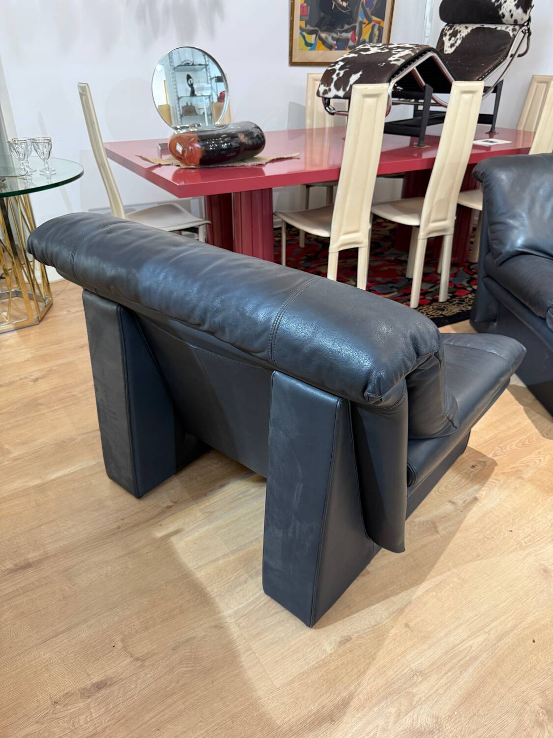 Pair of armchairs, Nicoletti Salotti, 1980, Italy