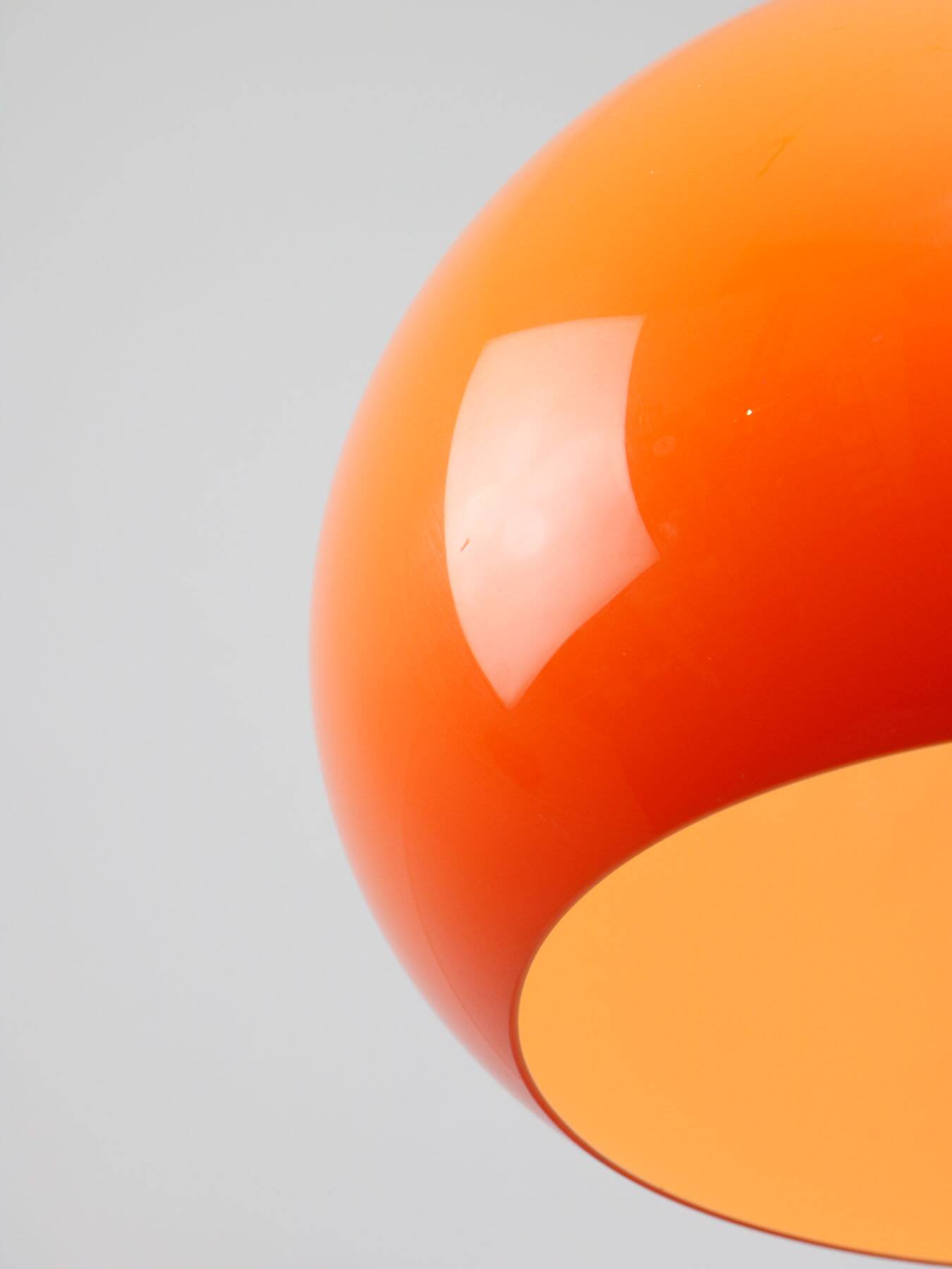 Space Age Orange Jolly Pendant Lamp from Guzzini, 1960s