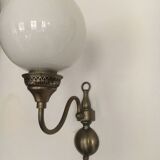 7 Dutch style wall lights with globes