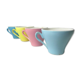 Lot de 4 petites tasses a café de Digoin