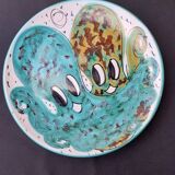 Ceramic art plate signed CORRAO
