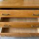 Vintage wooden chest of drawers from the 1950s