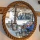 Pair of rope mirrors by Audoux Minet from the 1950s/60s.