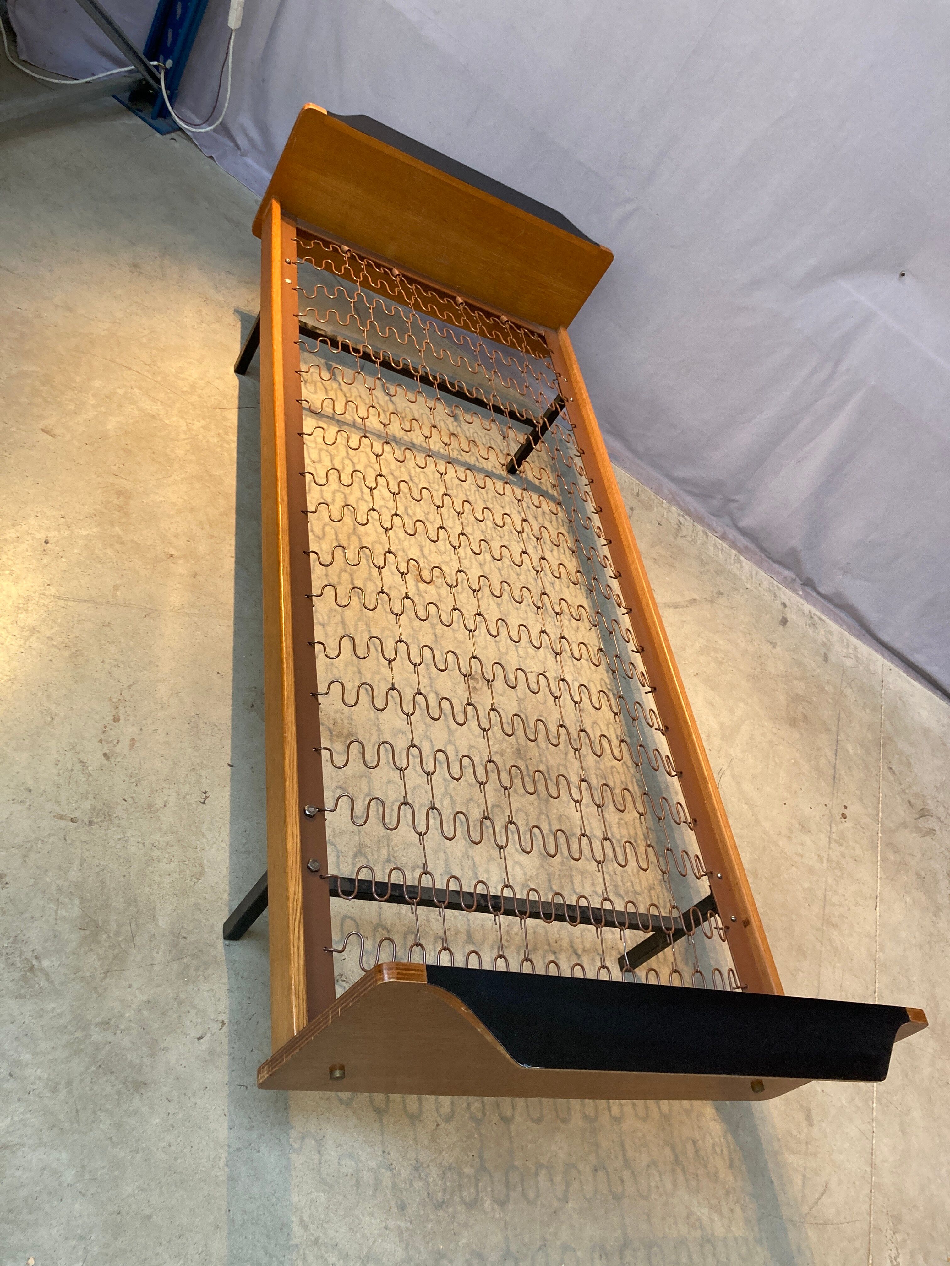 Bed one place in wood