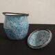 Enamelled pot