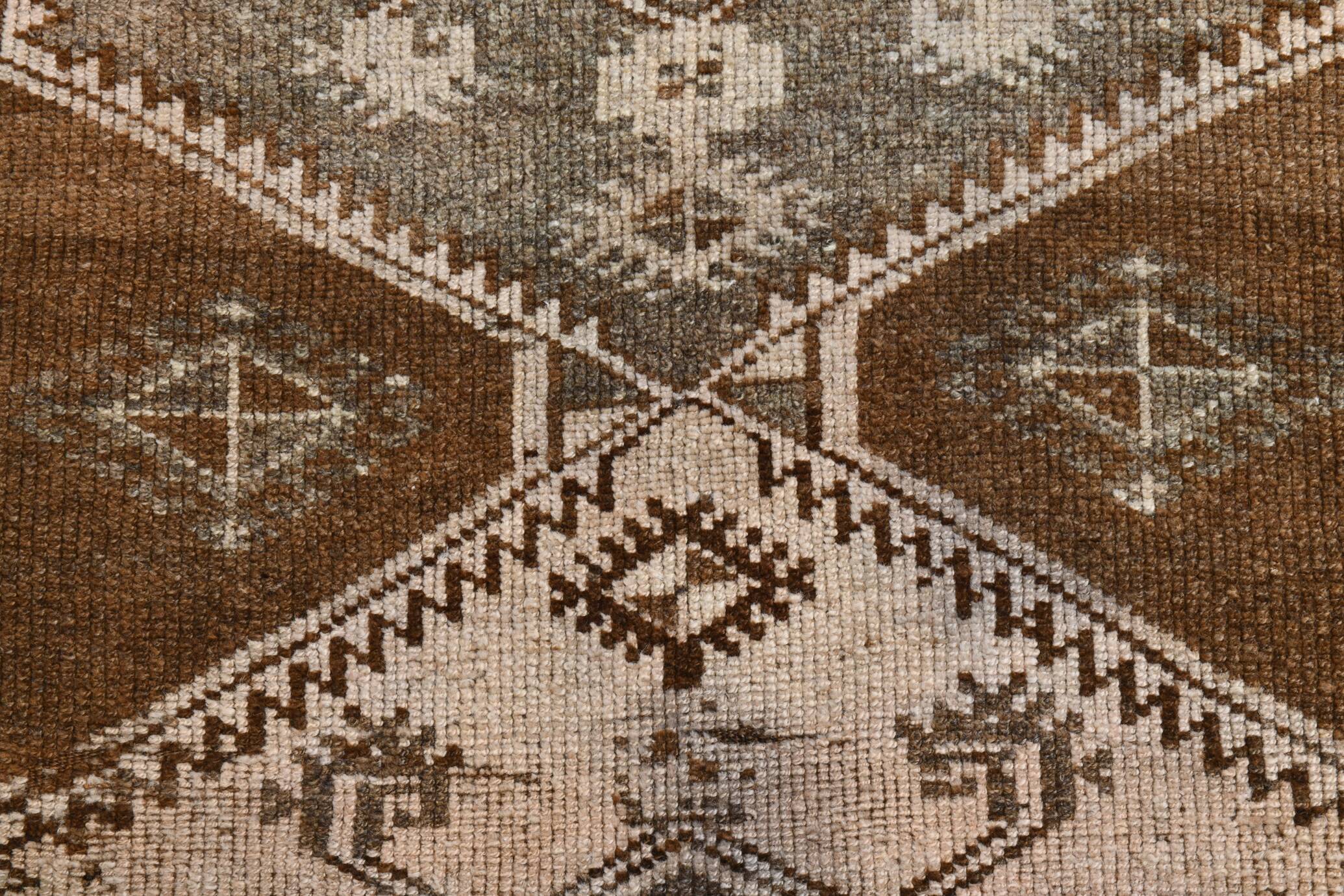 3x10 Dark Brown Oriental Persian Runner Rug 87x302Cm SK 21984