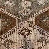 3x10 Dark Brown Oriental Persian Runner Rug 87x302Cm SK 21984