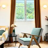 Kompas sky blue tulle armchair