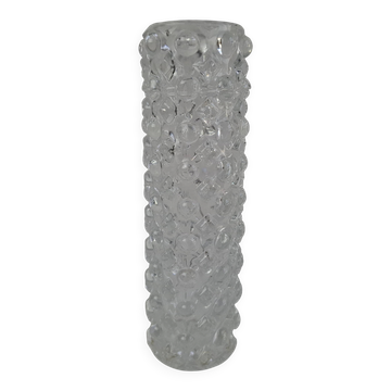 Pavel Pánek 1974 Czechoslovak Pressed Glass Vase for Union Libochovice