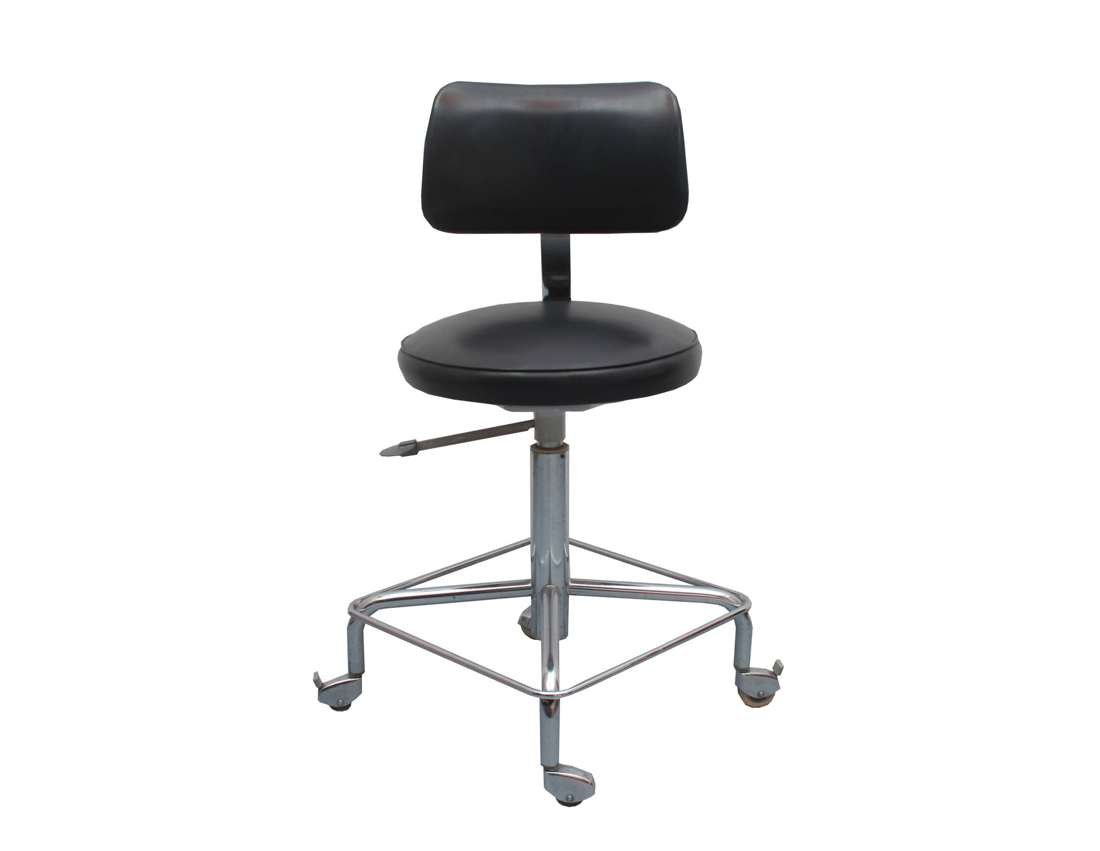 1960s office swivel chair in black