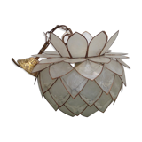 Hanging lamp in mother of pearl Capriz