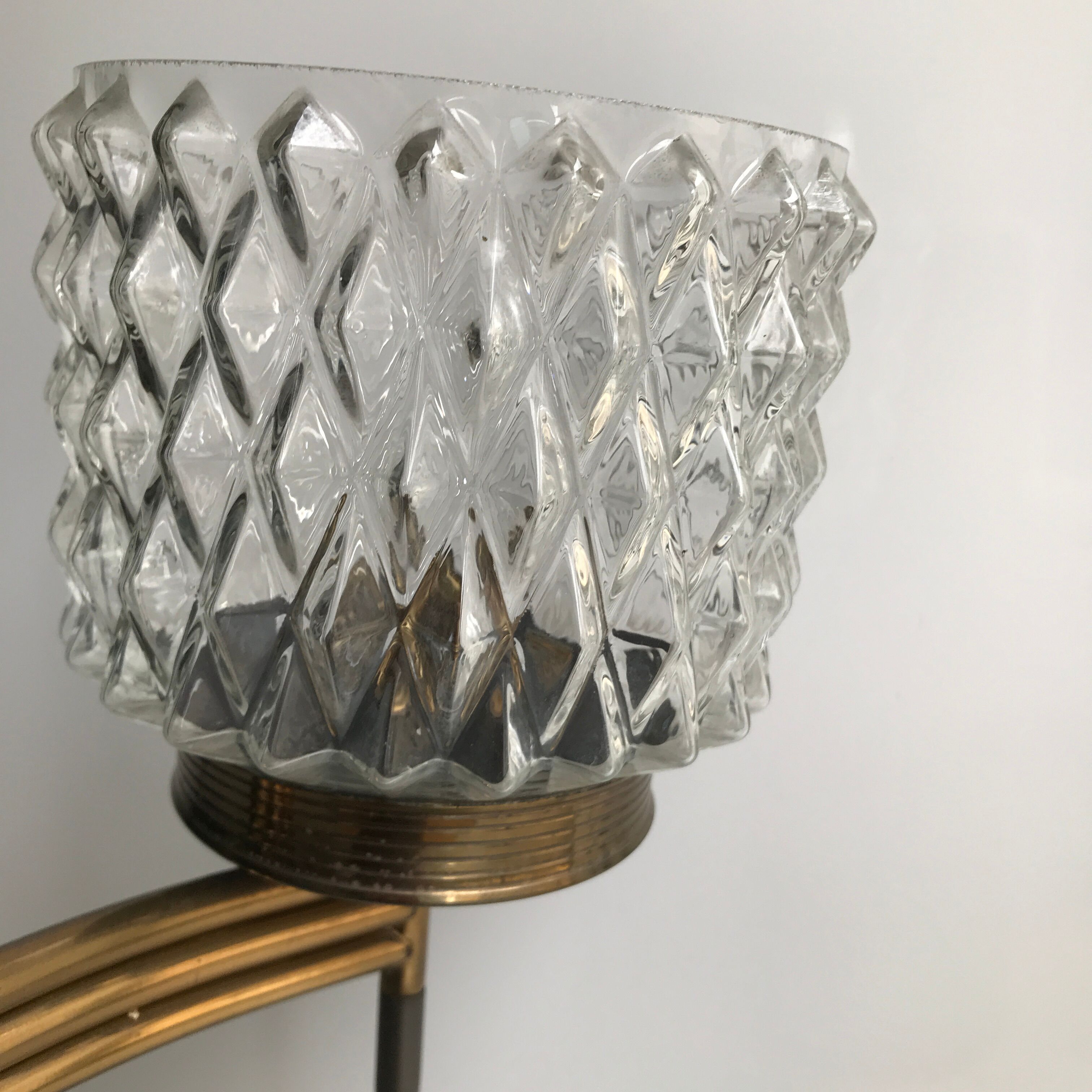 Chandelier 60s vintage brass