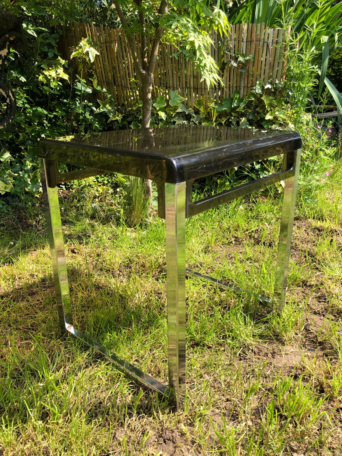 Design side table in plexiglas