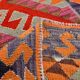 3x12 Kilim Red & Purple  Runner Rug, 102x355Cm
